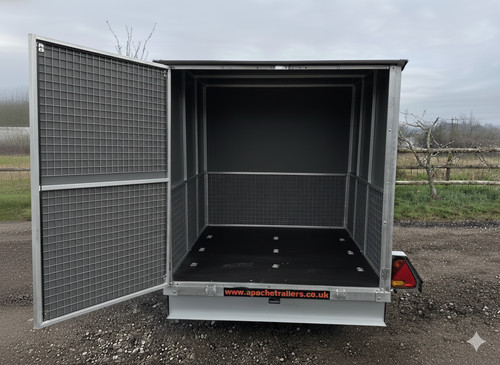 Grey box trailer 8x5x5 - grey,